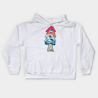 Third eye mushroom Kids Hoodie